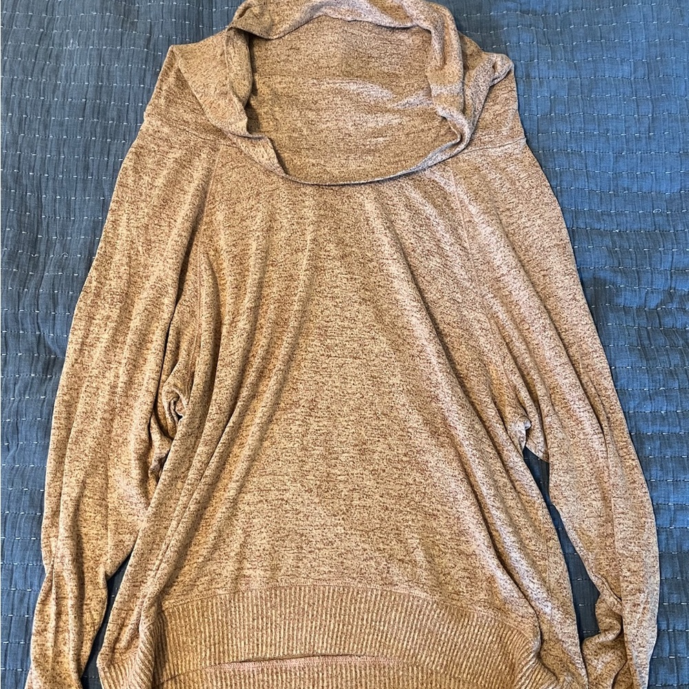 Cozy Tan/Orange Women's Sweater